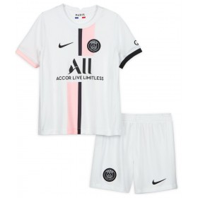 Jalkapallo Pelipaidat Paris Saint-Germain Lasten Vieraspaita 2021-2022 Lyhythihainen